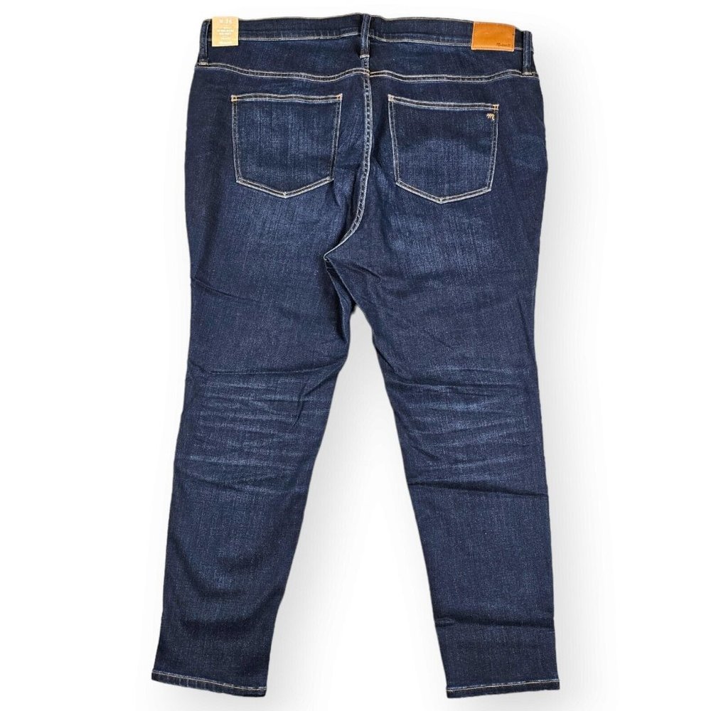 Madewell Women's Size W 36 Jeans Plus 9" High Rise Skinny Dark Wash Denim - Picture 3 of 8